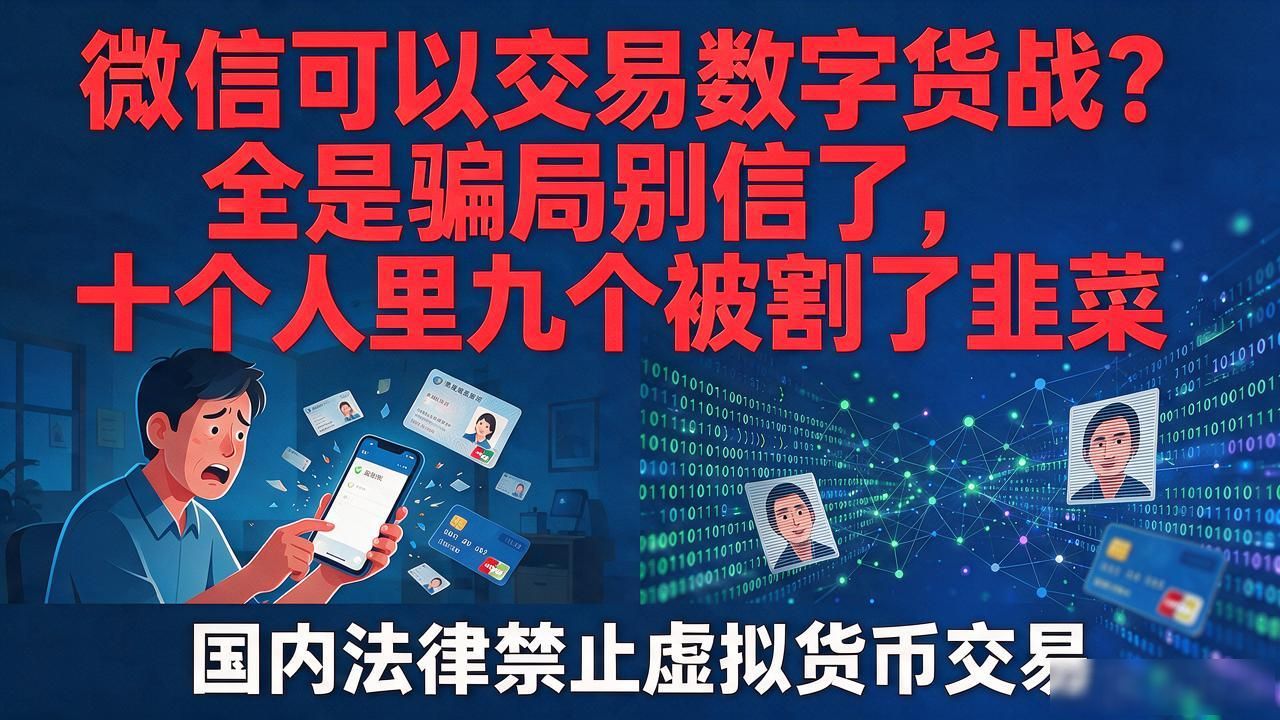 微信可以交易数字货币？全是骗局别信了，十个人里九个被割了韭菜