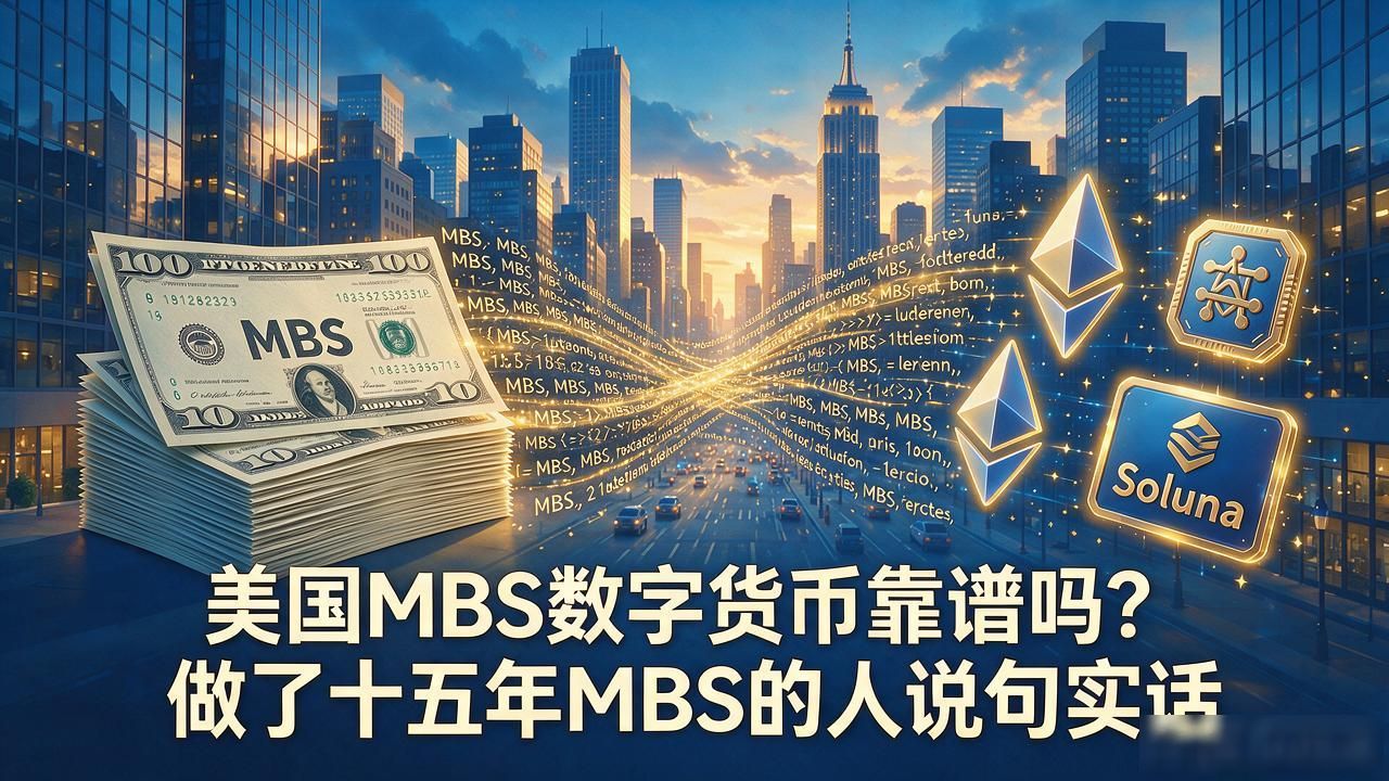 美国MBS数字货币靠谱吗？做了十五年MBS的人说句实话