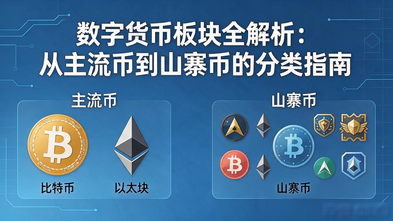 数字货币板块全解析：从主流币到山寨币的分类指南