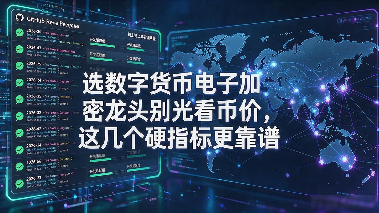 选数字货币电子加密龙头别光看币价，这几个硬指标更靠谱