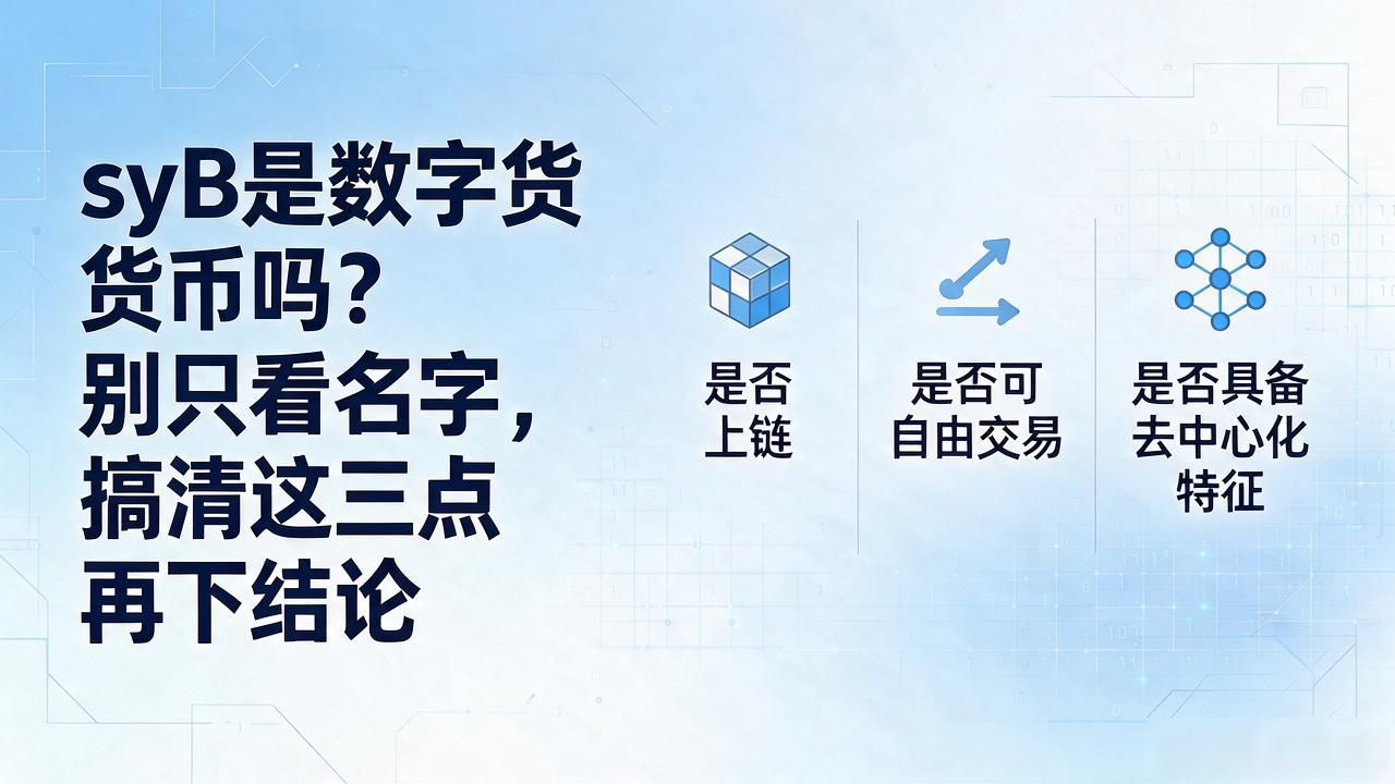 SYB是数字货币吗？别只看名字，搞清这三点再下结论