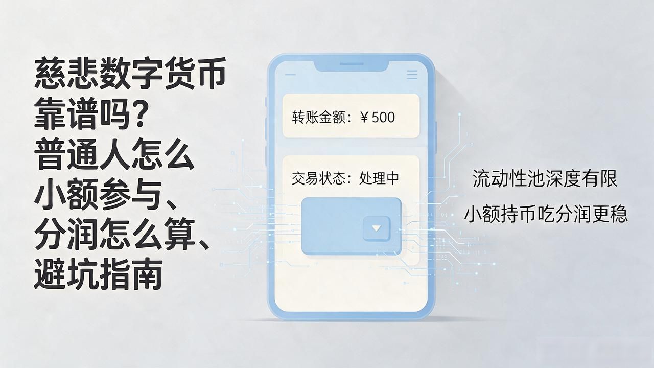 慈悲数字货币靠谱吗？普通人怎么小额参与、分润怎么算、避坑指南