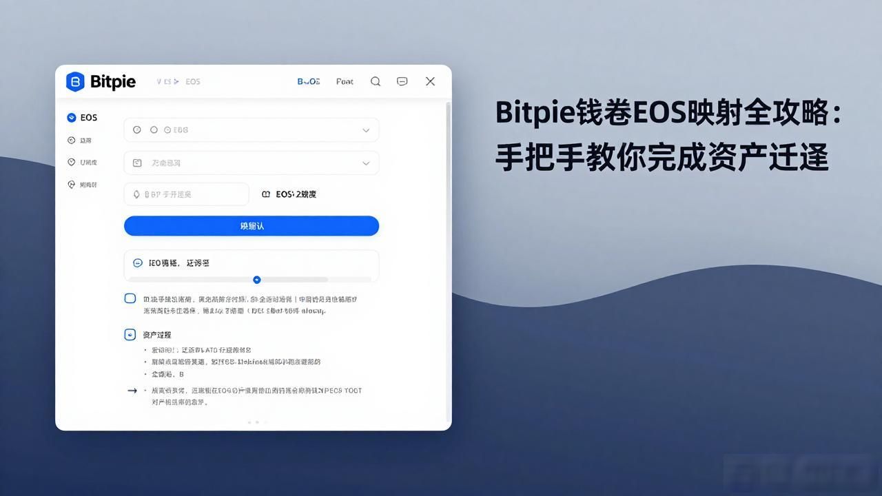 Bitpie钱包EOS映射全攻略：手把手教你完成资产迁移