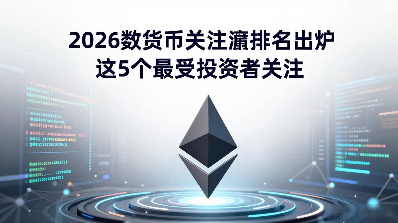 2026数字货币关注度排名出炉 这五个最受投资者关注