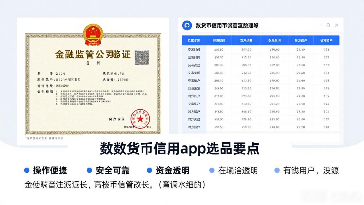 数字货币信用app怎么选？三大要点帮你避坑