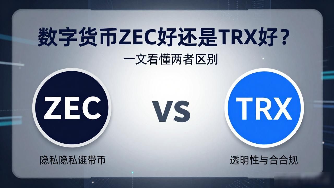 数字货币zec好还是TRX好 Zcash和TRX选哪个？一文看懂两者区别