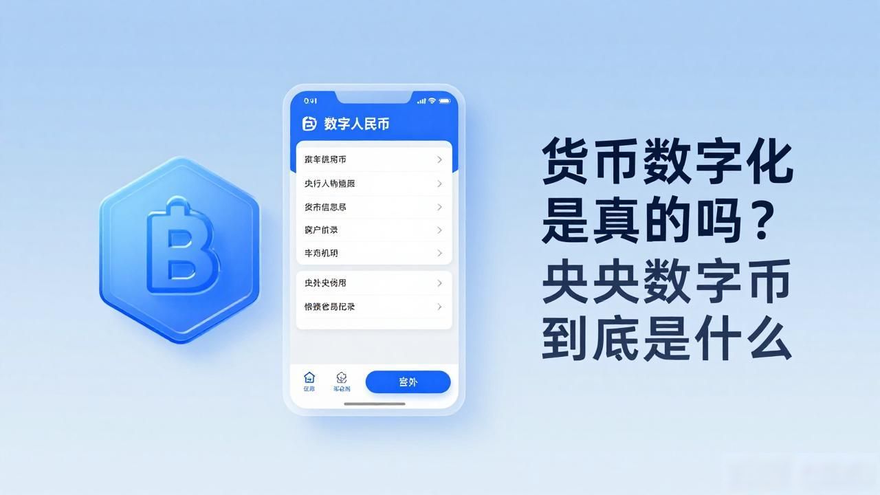 货币数字化是真的吗？央行数字货币到底是什么