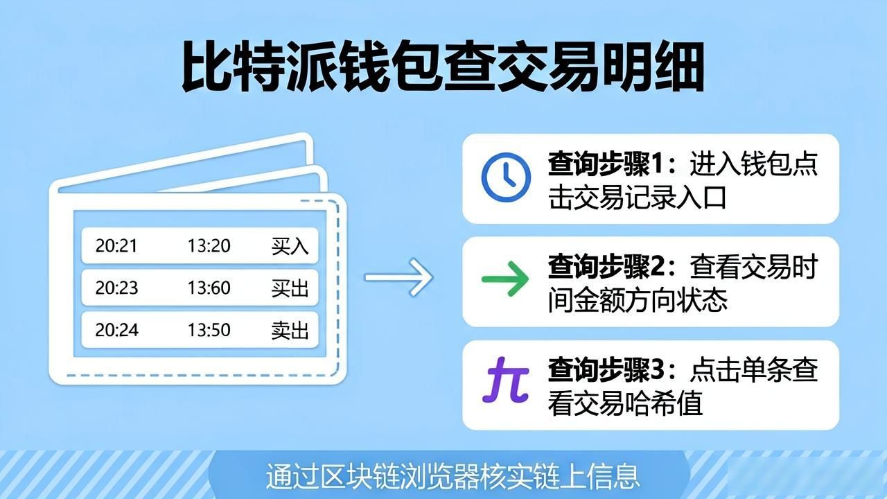 比特派钱包查明细教程：三步搞定交易记录查询