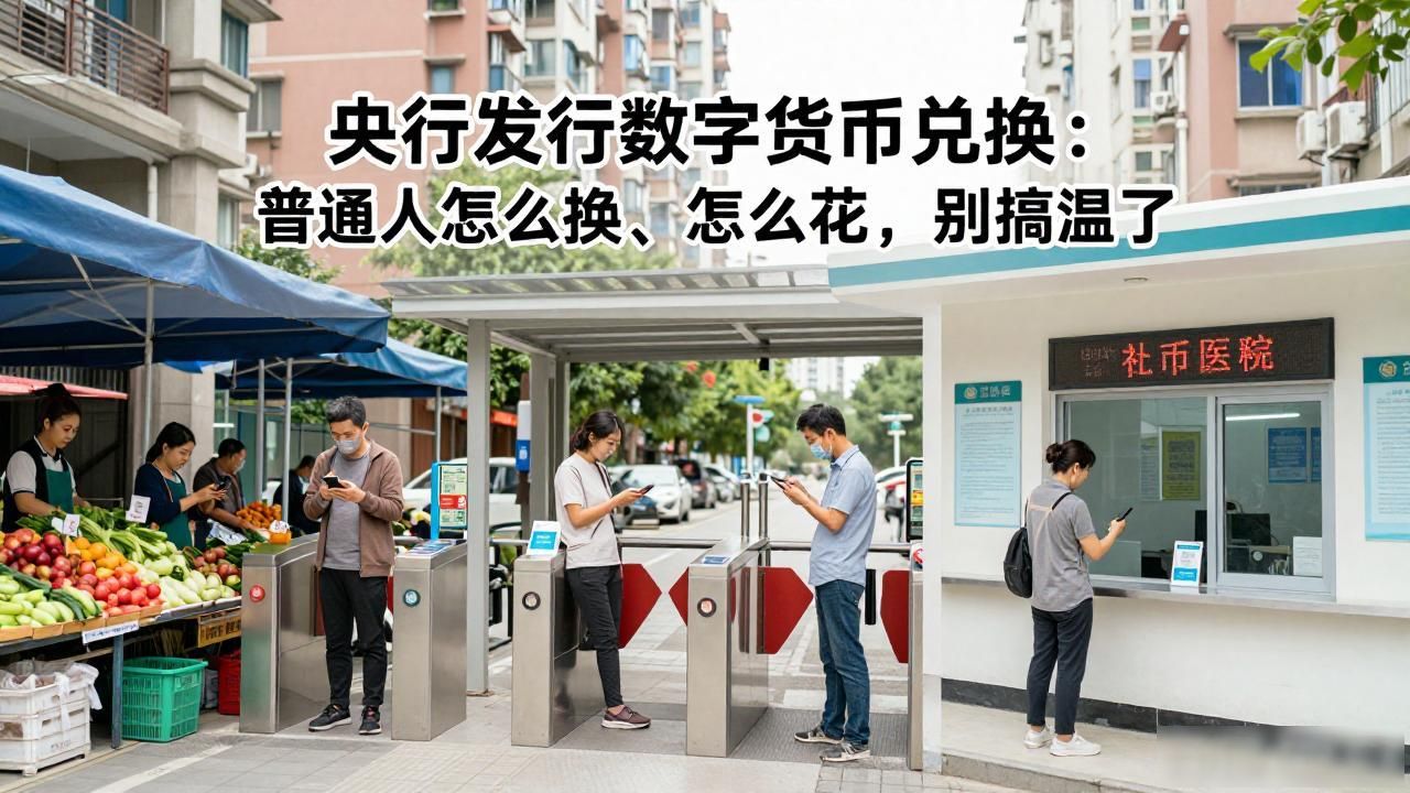 央行发行数字货币兑换：普通人怎么换、怎么花，别搞混了