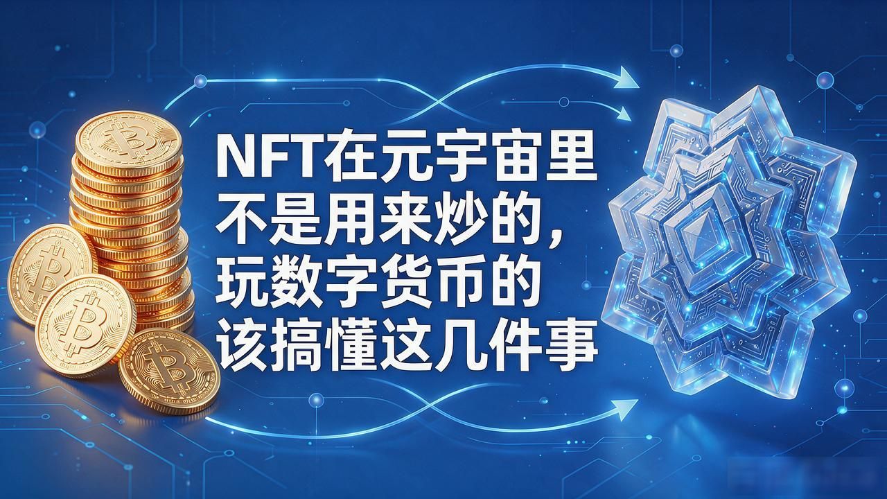 NFT在元宇宙里不是用来炒的，玩数字货币的该搞懂这几件事