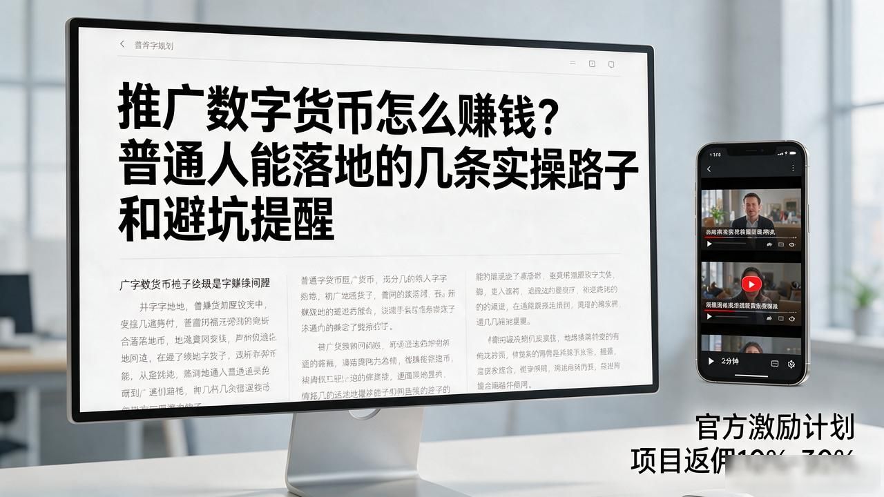 推广数字货币怎么赚钱？普通人能落地的几条实操路子和避坑提醒