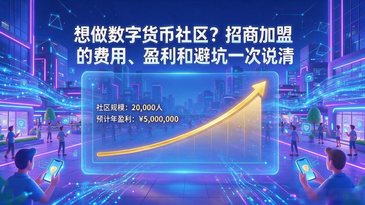 想做数字货币社区？招商加盟的费用、盈利和避坑一次说清