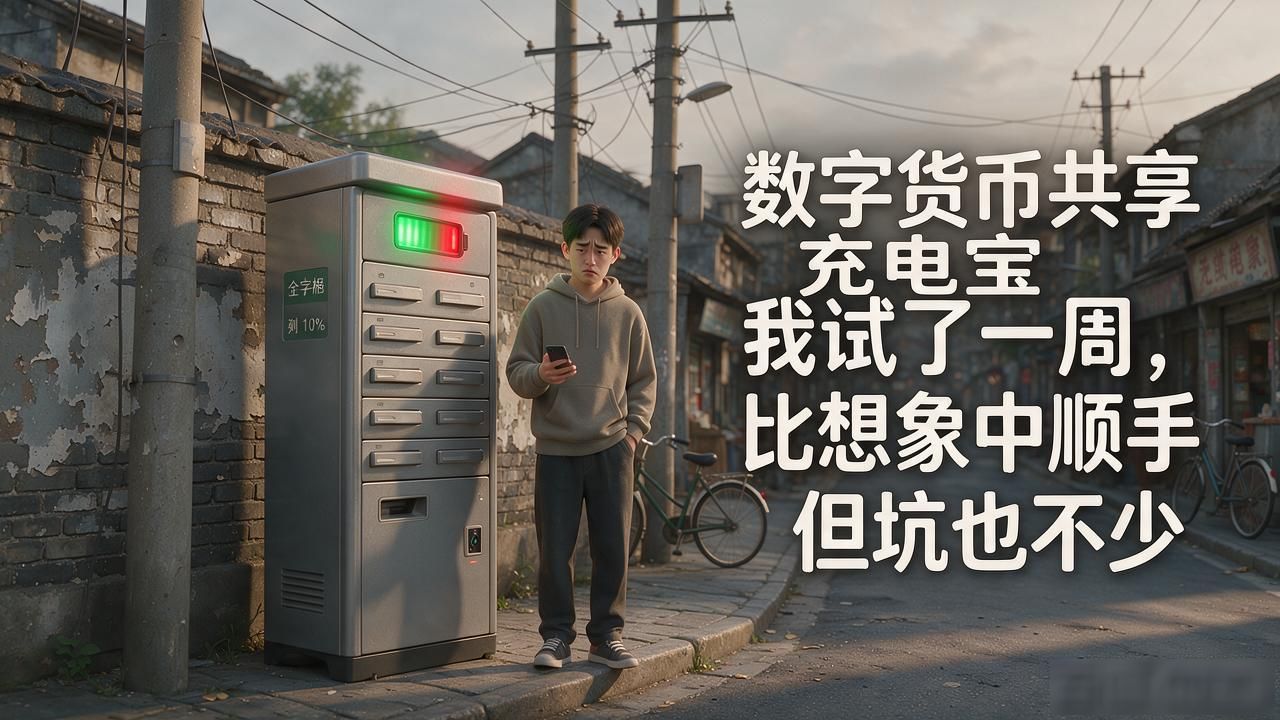 数字货币共享充电宝我试了一周，比想象中顺手但坑也不少