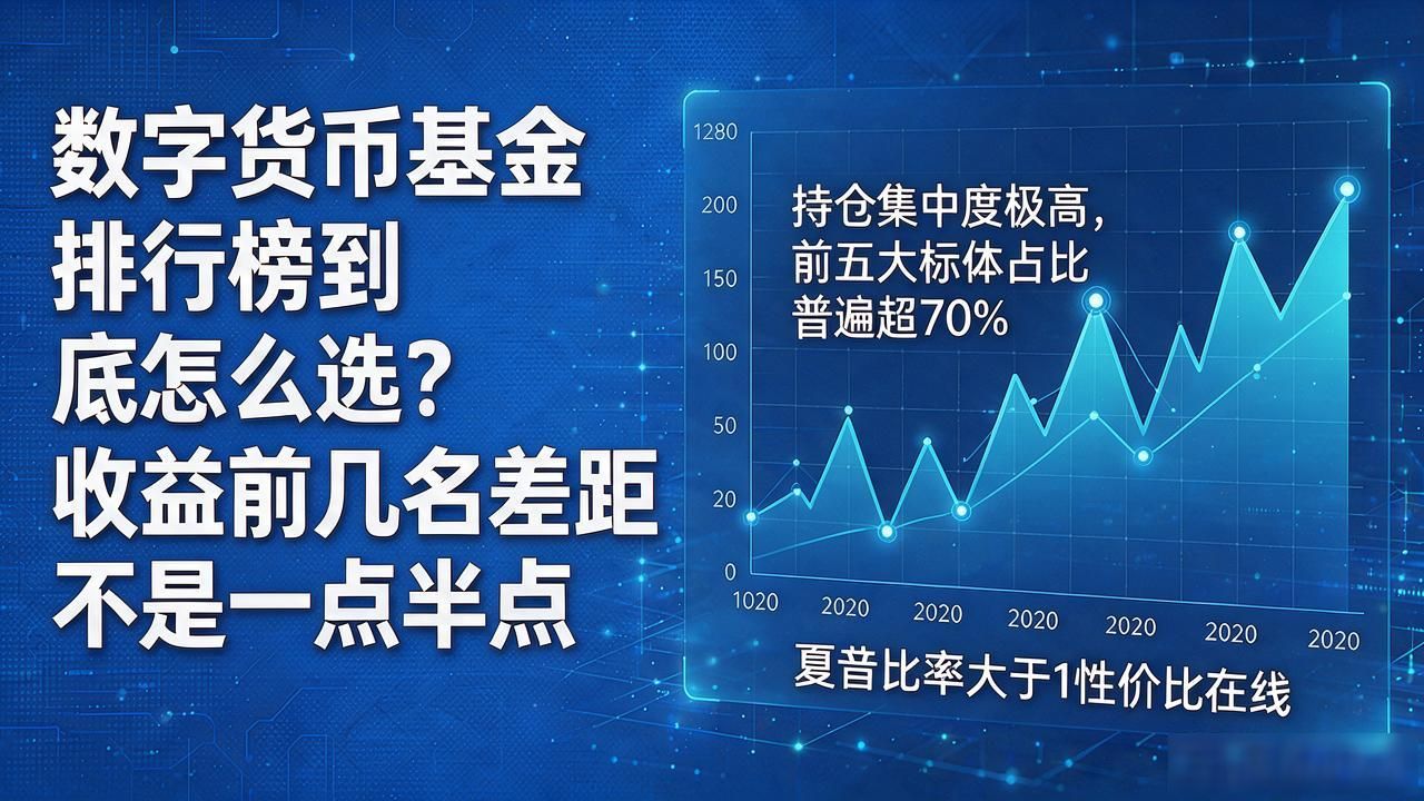 数字货币基金排行榜到底怎么选？收益前几名差距不是一点半点