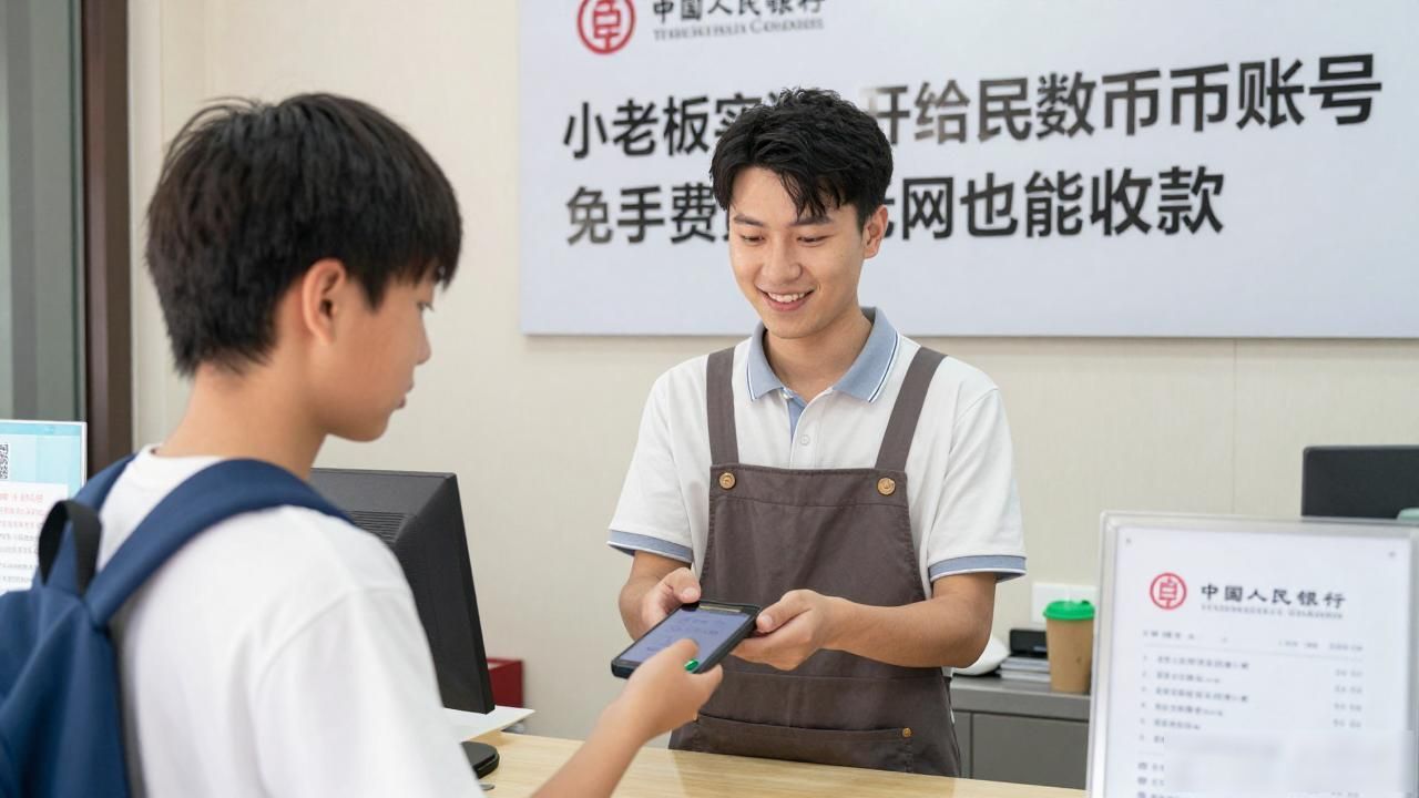 小老板实测：开设人民数字货币账号免手续费无网也能收款